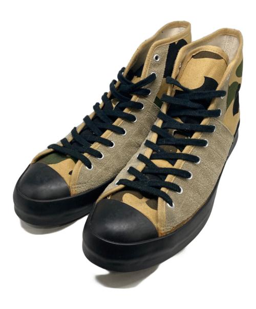 A BATHING APE（ア ベイシング エイプ）A BATHING APE (ア ベイシング エイプ) カモ柄 ハイカットスニーカー ベージュ サイズ:US10の古着・服飾アイテム