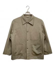 BEAUTY&YOUTH（ビューティーアンドユース）の古着「ショートビーバーフィニッシュ リバーメルトン カバーオール」｜ベージュ