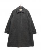 icBアイシービー）の古着「ライトシャギーボンディング ステンカラーコート」｜グレー