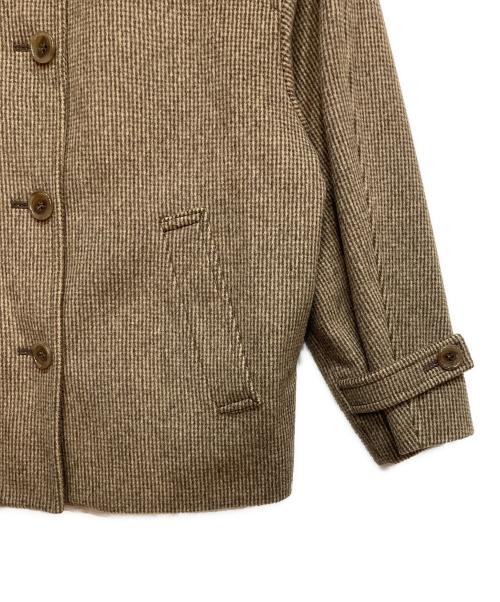 FRAMeWORK（フレームワーク）FRAMeWORK (フレームワーク) ピンチェックバルカラーショートコート ブラウン サイズ:Freeの古着・服飾アイテム