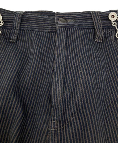 PAY DAY（ペイデイ）PAY DAY (ペイデイ) ヒッコリー柄ペインターパンツ ネイビー サイズ:FREEの古着・服飾アイテム