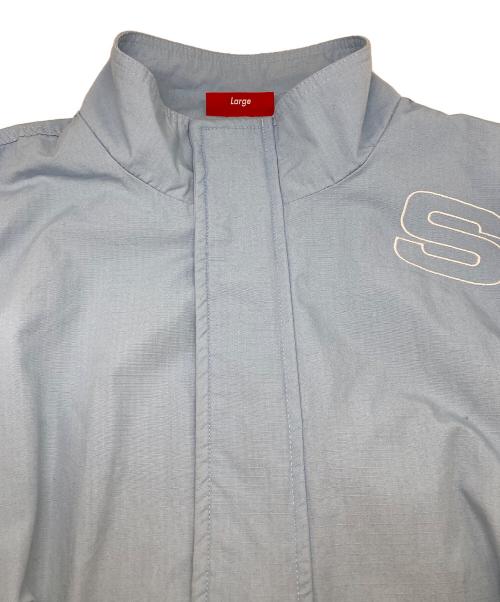 SUPREME（シュプリーム）SUPREME (シュプリーム) SPellout Embroidered Ripstop Track Jacket スカイブルー サイズ:Lの古着・服飾アイテム