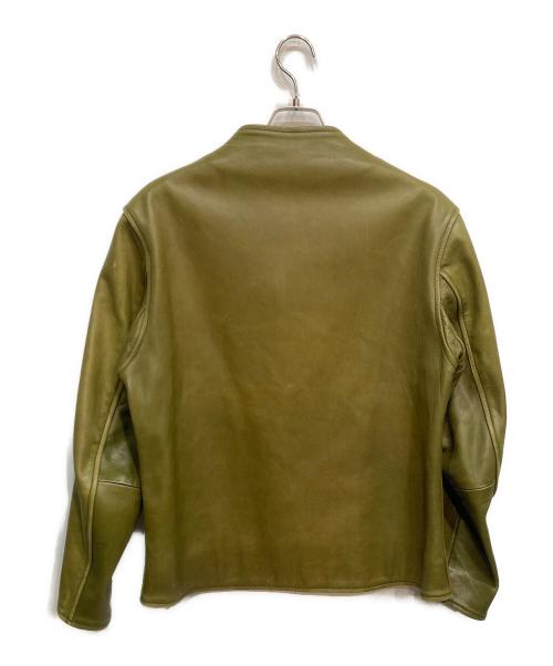 BRU NA BOINNE（ブルーナボイン）BRU NA BOINNE (ブルーナボイン) アランジャケット グリーン サイズ:3(実寸サイズ参照）の古着・服飾アイテム