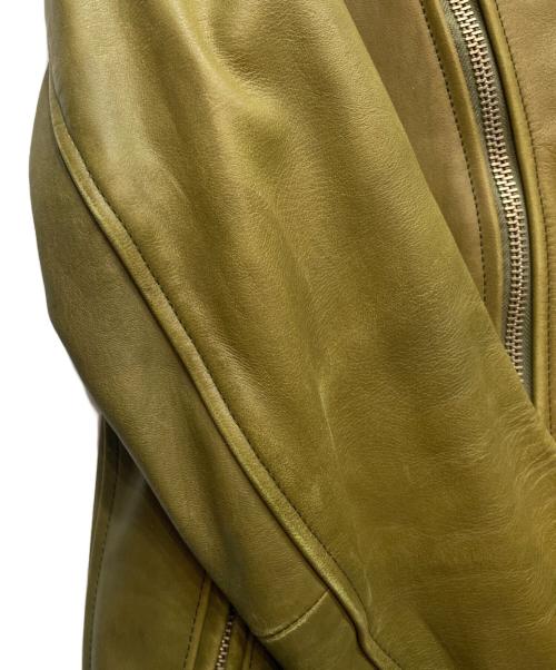 BRU NA BOINNE（ブルーナボイン）BRU NA BOINNE (ブルーナボイン) アランジャケット グリーン サイズ:3(実寸サイズ参照）の古着・服飾アイテム