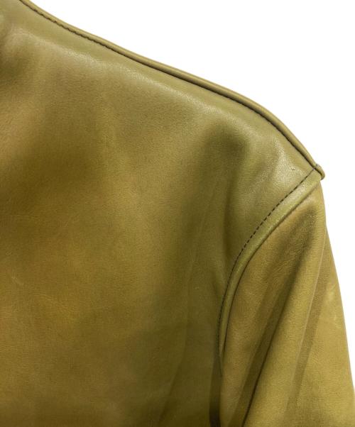 BRU NA BOINNE（ブルーナボイン）BRU NA BOINNE (ブルーナボイン) アランジャケット グリーン サイズ:3(実寸サイズ参照）の古着・服飾アイテム