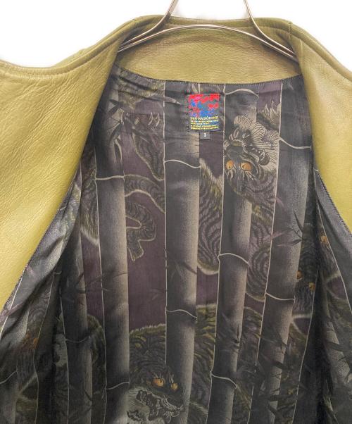 BRU NA BOINNE（ブルーナボイン）BRU NA BOINNE (ブルーナボイン) アランジャケット グリーン サイズ:3(実寸サイズ参照）の古着・服飾アイテム