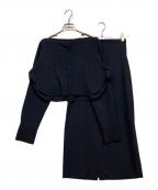 Adam et Ropeアダム エ ロペ）の古着「マルチWAYレイヤードシャツスカート」｜ネイビー