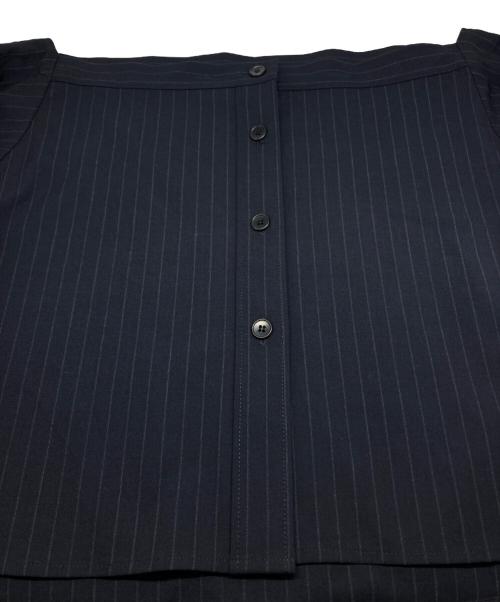 Adam et Rope（アダム エ ロペ）Adam et Rope (アダム エ ロペ) マルチWAYレイヤードシャツスカート ネイビー サイズ:36の古着・服飾アイテム