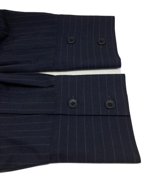 Adam et Rope（アダム エ ロペ）Adam et Rope (アダム エ ロペ) マルチWAYレイヤードシャツスカート ネイビー サイズ:36の古着・服飾アイテム