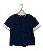 Bibiy.ビビィ）の古着「B. AVA TOP アバ トップ」｜ネイビー