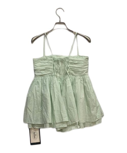 the Barnnet（ザ バーネット）the Barnnet (ザ バーネット) Crepe Peplum Sleeveless Top グリーン サイズ:FREEの古着・服飾アイテム