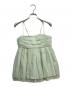 the Barnnet（ザ バーネット）の古着「Crepe Peplum Sleeveless Top」｜グリーン