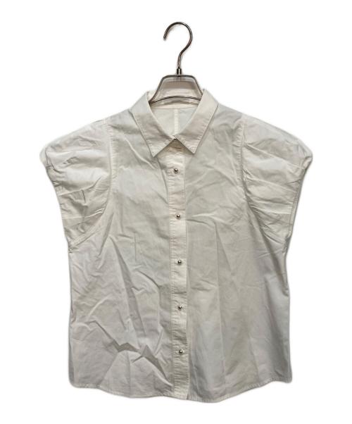 allureville（アルアバイル）allureville (アルアバイル) タイプライター タック バルーン シャツ ホワイト サイズ:2の古着・服飾アイテム