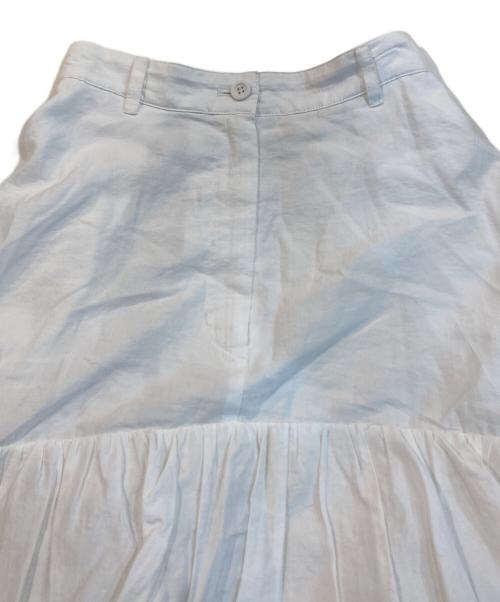 CLANE（クラネ）CLANE (クラネ) VOLUME FRILL SKIRT ホワイトの古着・服飾アイテム