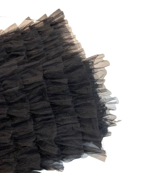 darich（ダーリッチ）darich (ダーリッチ) ベロアリボンチュールワンピース ブラック サイズ:Freeの古着・服飾アイテム