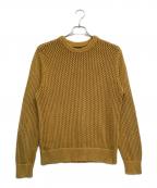 stussyステューシー）の古着「Pigment Dyed Loose Gauge Sweater」｜イエロー