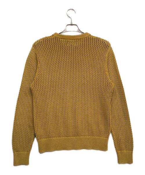stussy（ステューシー）stussy (ステューシー) Pigment Dyed Loose Gauge Sweater イエロー サイズ:Mの古着・服飾アイテム