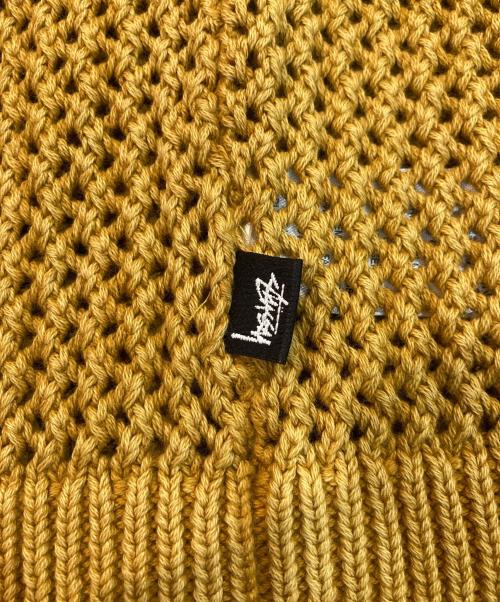stussy（ステューシー）stussy (ステューシー) Pigment Dyed Loose Gauge Sweater イエロー サイズ:Mの古着・服飾アイテム