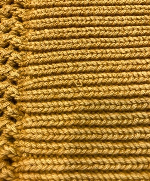 stussy（ステューシー）stussy (ステューシー) Pigment Dyed Loose Gauge Sweater イエロー サイズ:Mの古着・服飾アイテム