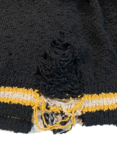 Maison MIHARA YASUHIRO（メゾン ミハラ ヤスヒロ）Maison MIHARA YASUHIRO (メゾン ミハラ ヤスヒロ) Knit Cardigan ブラック サイズ:46の古着・服飾アイテム