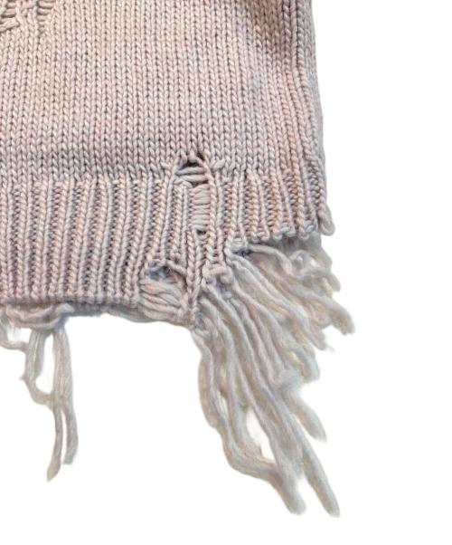 Maison MIHARA YASUHIRO（メゾン ミハラ ヤスヒロ）Maison MIHARA YASUHIRO (メゾン ミハラ ヤスヒロ) Dinosaur Knit Cardigan ピンク サイズ:44の古着・服飾アイテム