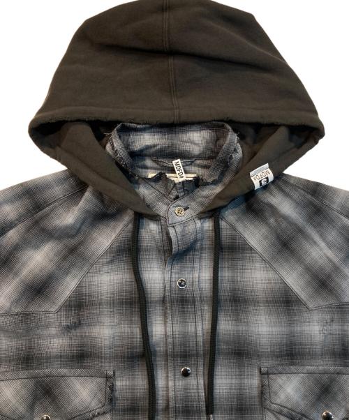 Maison MIHARA YASUHIRO（メゾン ミハラ ヤスヒロ）Maison MIHARA YASUHIRO (メゾン ミハラ ヤスヒロ) SWEAT HOODIE L/S SHIRTS グレー サイズ:44の古着・服飾アイテム