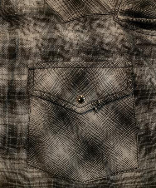 Maison MIHARA YASUHIRO（メゾン ミハラ ヤスヒロ）Maison MIHARA YASUHIRO (メゾン ミハラ ヤスヒロ) SWEAT HOODIE L/S SHIRTS グレー サイズ:44の古着・服飾アイテム