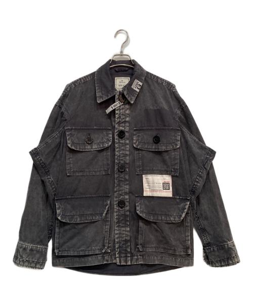 Maison MIHARA YASUHIRO（メゾン ミハラ ヤスヒロ）Maison MIHARA YASUHIRO (メゾン ミハラ ヤスヒロ) Amateur Sewn Like Military Shirt ブラック サイズ:44の古着・服飾アイテム