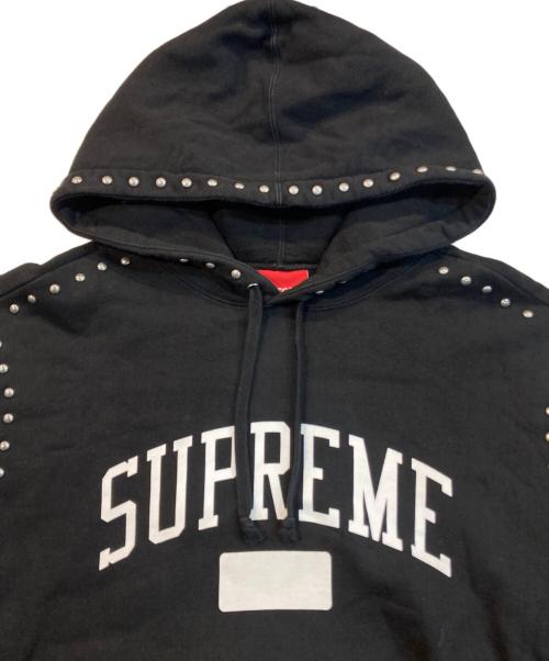SUPREME（シュプリーム）SUPREME (シュプリーム) Studded Hooded Sweatshirt ブラック サイズ:Lの古着・服飾アイテム