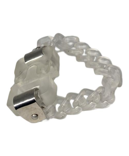 1017 ALYX 9SM（テンセブンティーン アリクス ナインエスエム）1017 ALYX 9SM (テンセブンティーン アリクス ナインエスエム) クリア チェーン ブレスレット ホワイト サイズ:サイズ詳細参照の古着・服飾アイテム