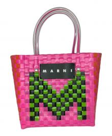 MARNI（マルニ）の古着「FLOWER CAFE M バスケットバッグ」｜ピンク