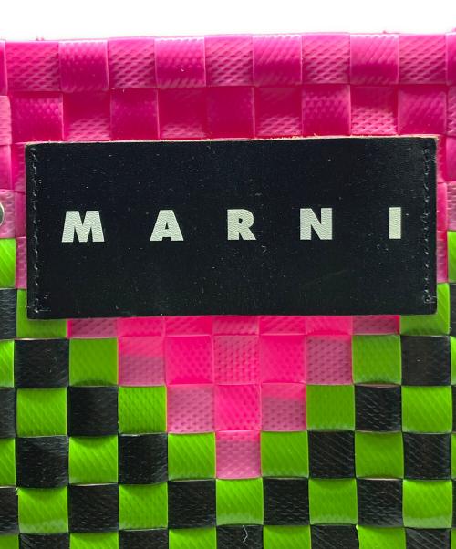 MARNI（マルニ）MARNI (マルニ) FLOWER CAFE M バスケットバッグ ピンク サイズ:サイズ詳細参照の古着・服飾アイテム