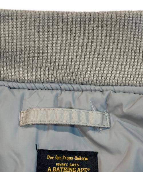 A BATHING APE（ア ベイシング エイプ）A BATHING APE (ア ベイシング エイプ) MA-1ジャケット ベージュ サイズ:Sの古着・服飾アイテム