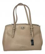 COACHコーチ）の古着「ターン ロック キャリーオール」｜ベージュ