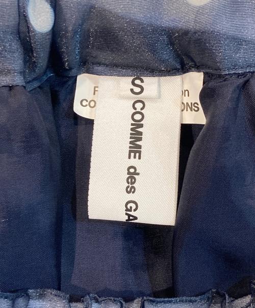 COMME des GARCONS GIRL（コムデギャルソンガール）COMME des GARCONS GIRL (コムデギャルソンガール) ドット柄シアースカート ネイビー サイズ:Sの古着・服飾アイテム