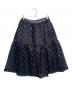 COMME des GARCONS GIRL（コムデギャルソンガール）の古着「ドット柄シアースカート」｜ネイビー