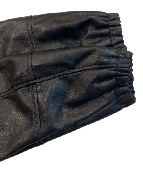 ZARA（ザラ）ZARA (ザラ) フェイクレザーフーデッドジャケット ブラック サイズ:Sの古着・服飾アイテム