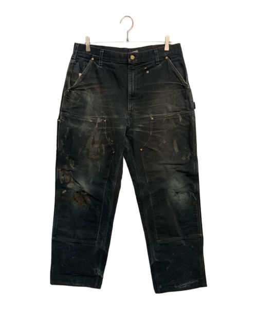 CarHartt（カーハート）CarHartt (カーハート) ダブルニーデニムパンツ ブラック サイズ:W36×L34の古着・服飾アイテム