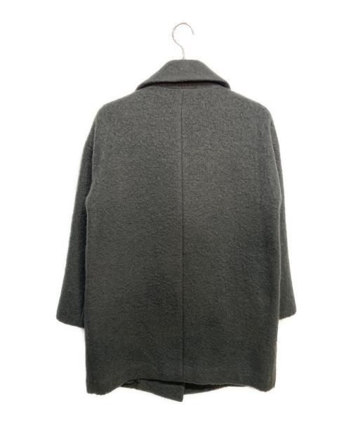 IENA（イエナ）IENA (イエナ) ウールモヘヤシャギーコート グレー サイズ:38の古着・服飾アイテム