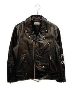 【お値下げ可】HARLEY-DAVIDSON ダブルライダースジャケット 中古・古着通販】HARLEY-DAVIDSON (ハーレーダビッドソン) ダブル