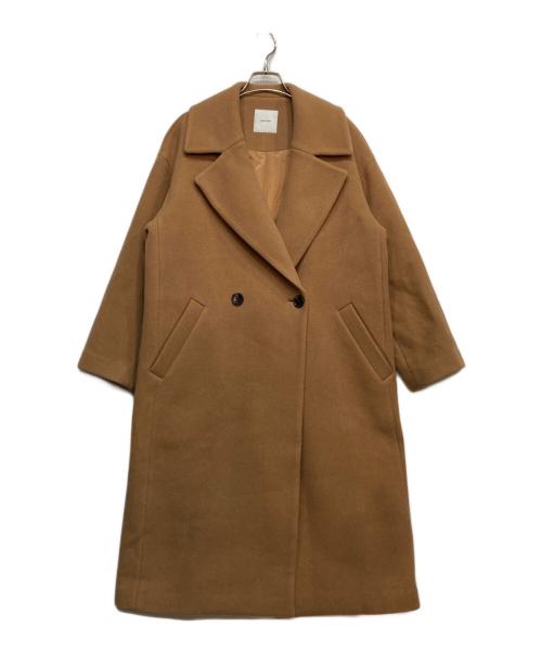 Spick and Span（スピック＆スパン）Spick and Span (スピックアンドスパン) Wフェイスビックカラーコート ブラウン サイズ:Mの古着・服飾アイテム