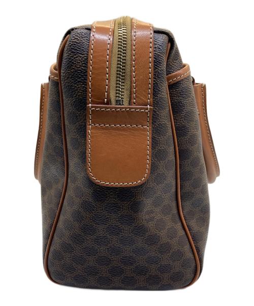 CELINE（セリーヌ）CELINE (セリーヌ) マカダム柄ミニボストンバッグ ブラウンの古着・服飾アイテム
