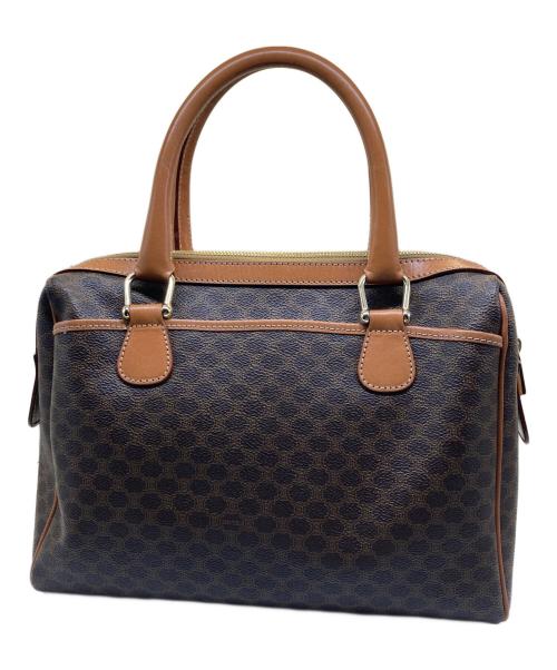 CELINE（セリーヌ）CELINE (セリーヌ) マカダム柄ミニボストンバッグ ブラウンの古着・服飾アイテム