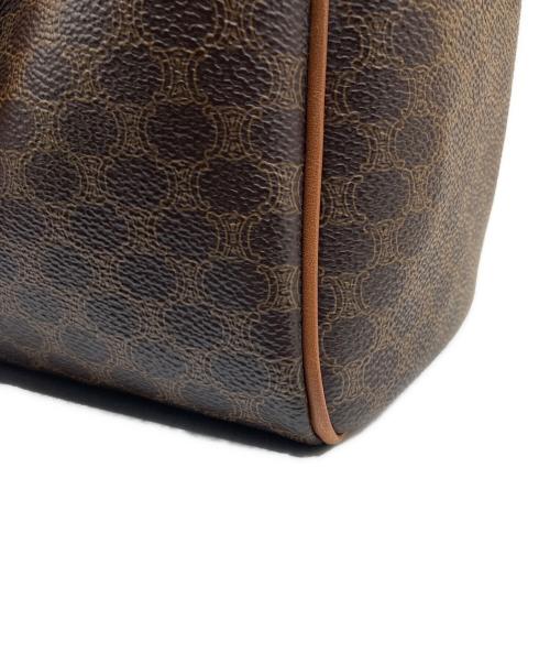 CELINE（セリーヌ）CELINE (セリーヌ) マカダム柄ミニボストンバッグ ブラウンの古着・服飾アイテム