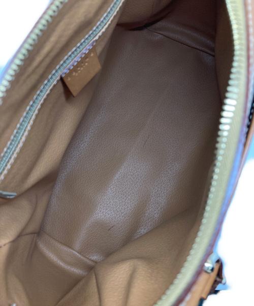 CELINE（セリーヌ）CELINE (セリーヌ) マカダム柄ミニボストンバッグ ブラウンの古着・服飾アイテム
