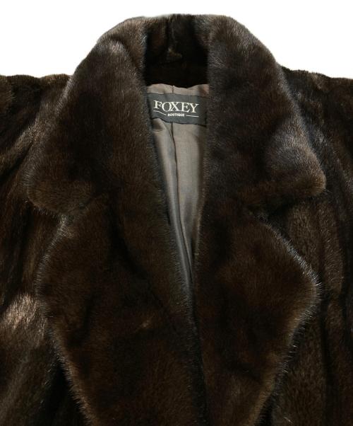 FOXEY BOUTIQUE（フォクシー ブティック）FOXEY BOUTIQUE (フォクシー ブティック) ファー コート ブラウン サイズ:FREEの古着・服飾アイテム