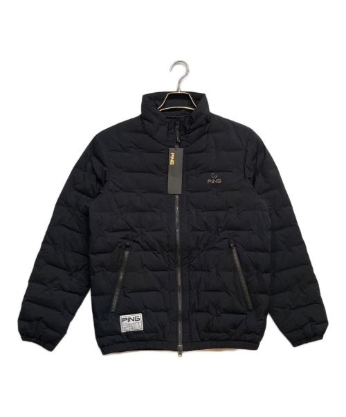 PiNG（ピン）PiNG (ピン) フルジップ ダウン ブルゾン ブラック サイズ:Mの古着・服飾アイテム