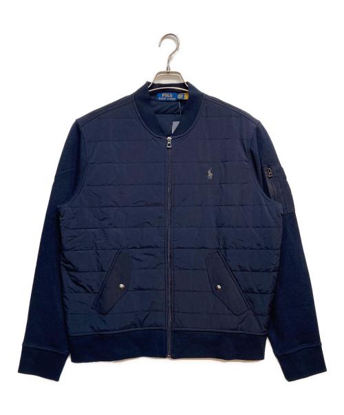 POLO RALPH LAUREN（ポロ・ラルフローレン）POLO RALPH LAUREN (ポロ・ラルフローレン) ハイブリット ボンバー ジャケット ネイビー サイズ:L 未使用品の古着・服飾アイテム
