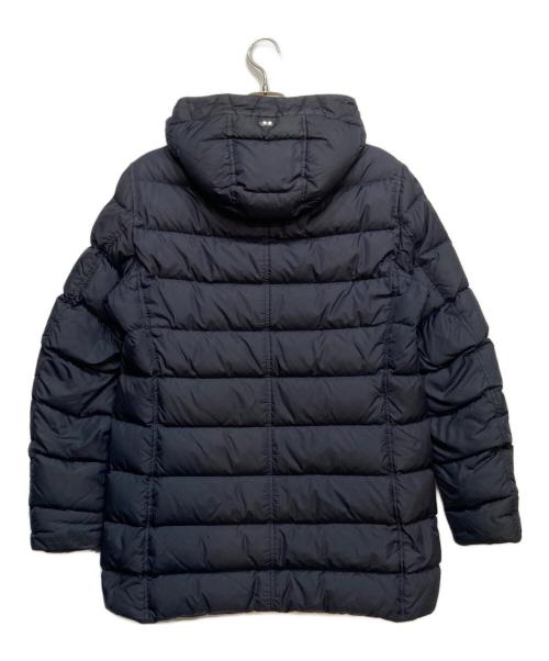 HERNO（ヘルノ）HERNO (ヘルノ) POLAR-TECH ウォーターレペレントナイロンフーディーダウンジャケット　4ポケット フーデッドダウンジャケット ネイビー サイズ:Lの古着・服飾アイテム
