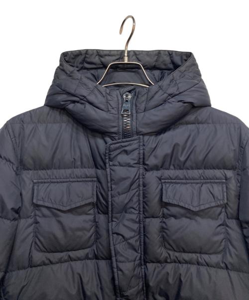 HERNO（ヘルノ）HERNO (ヘルノ) POLAR-TECH ウォーターレペレントナイロンフーディーダウンジャケット　4ポケット フーデッドダウンジャケット ネイビー サイズ:Lの古着・服飾アイテム